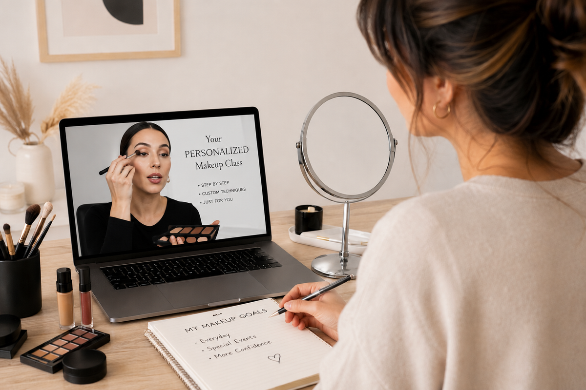 Express Makeup Edit virtual consultation over Zoom