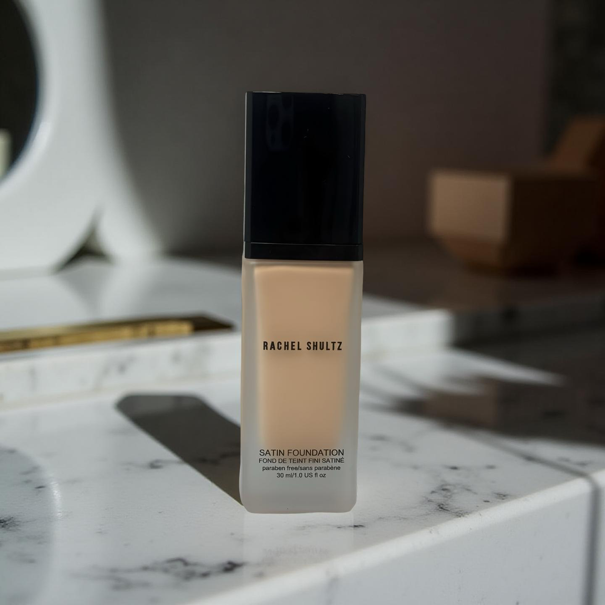 Satin Finish Foundation - 100 shown in use - Beauty Edit by Rachel