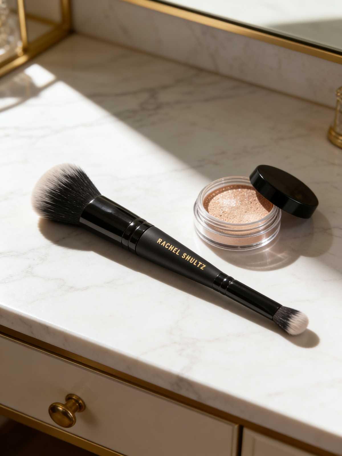 Rachel Shultz makeup artist studio setup