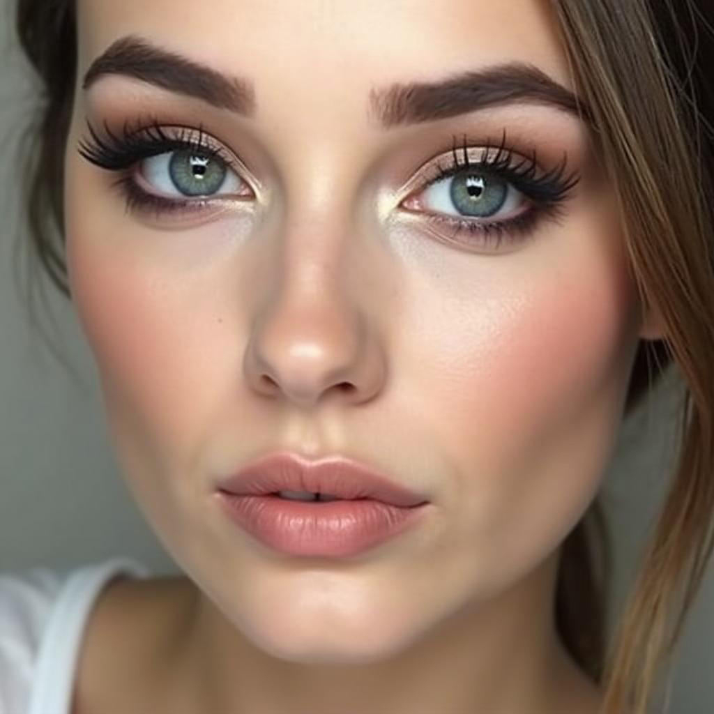 Highlighter Palette - Pink, Gold, Champagne shown in use - Beauty Edit by Rachel